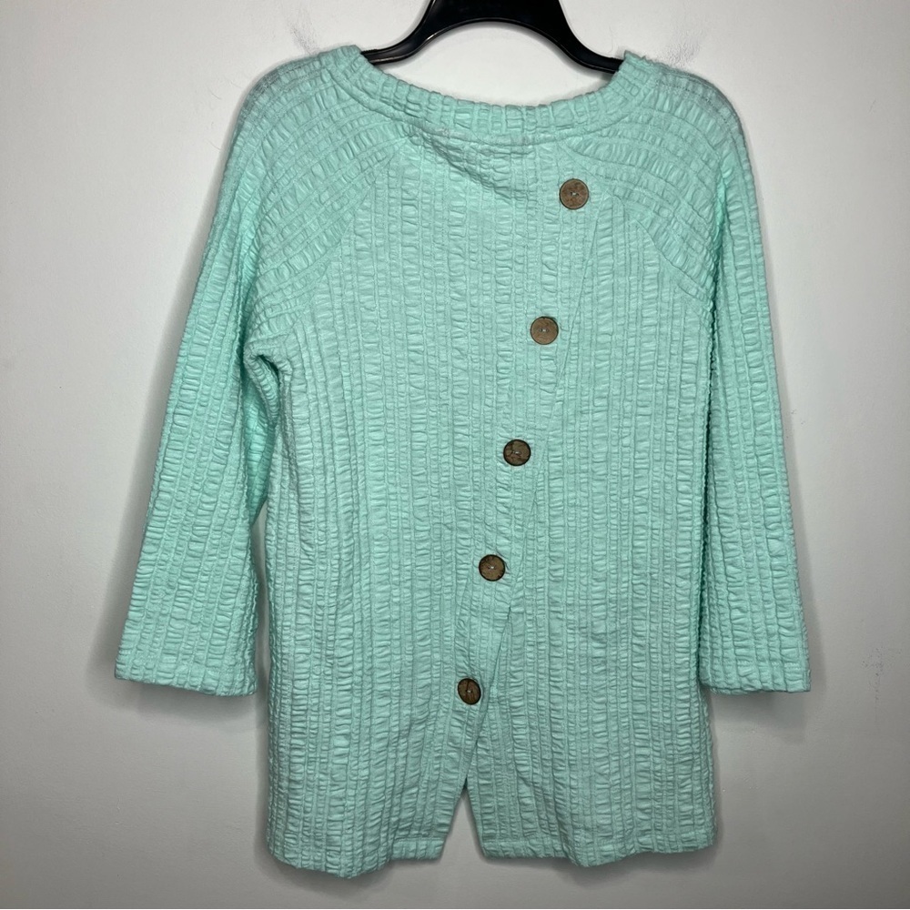 Soft surroundings seaside inspired‎ Goldie tunic in top fair aqua size medium - Picture 7 of 8